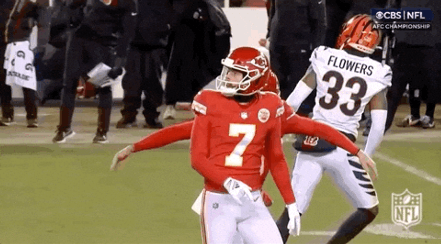 Harrison Butker Back Hug Lift Teammate GIF