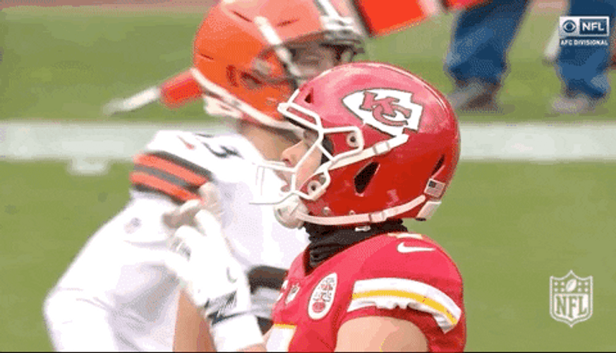 Harrison Butker Kicking Legend GIF