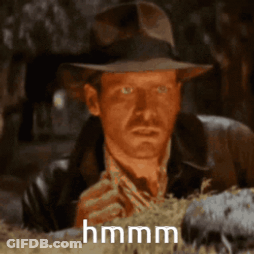 Harrison Ford Indiana Jones Hmm GIF
