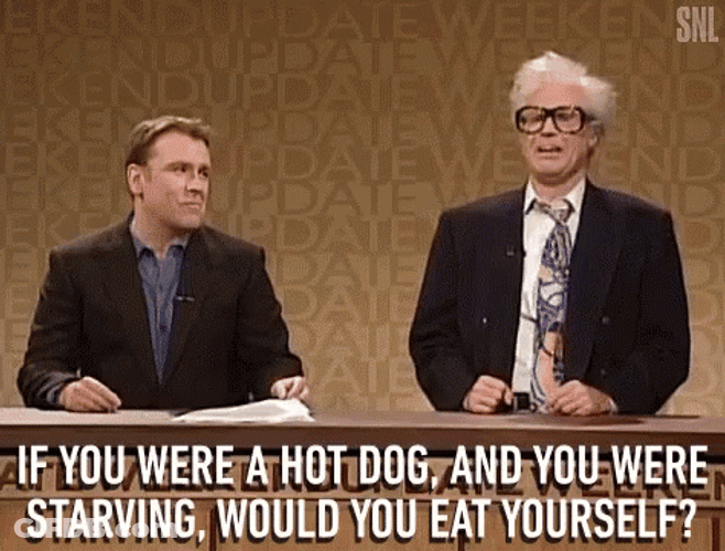 Harry Caray Makes Me Want A Hot Dog GIF
