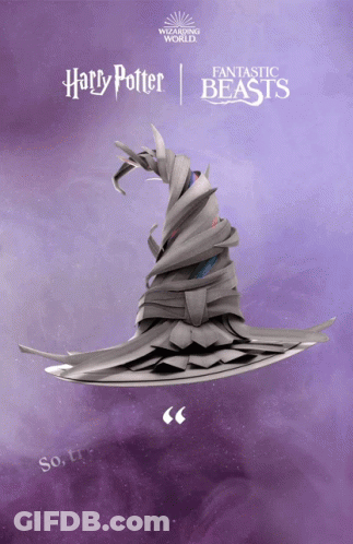 Harry Potter And Fantastic Beasts Poster Witch Hat GIF