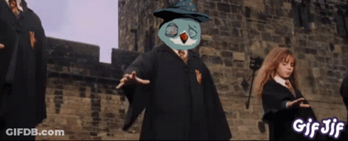 Harry Potter And Hermione Granger Walking In Front Of Castle GIF