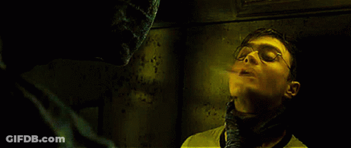 Harry Potter Attacked By Monster GIF