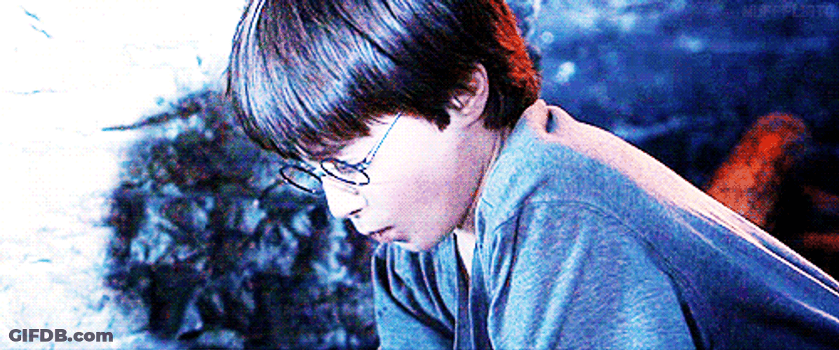 Harry Potter Birthday Cake Blowing Lightning GIF