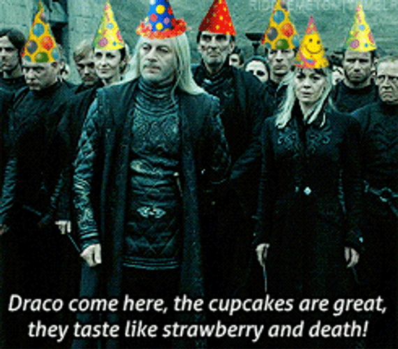 Harry Potter Birthday Draco Come Here Lucius Malfoy Party GIF