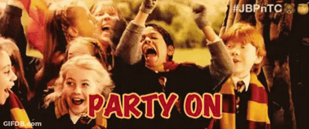Harry Potter Birthday Party On Gryffindor Celebration GIF