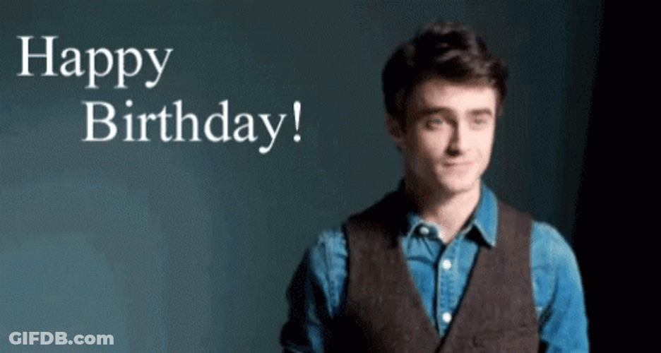 Harry Potter Daniel Radcliffe Happy Birthday GIF