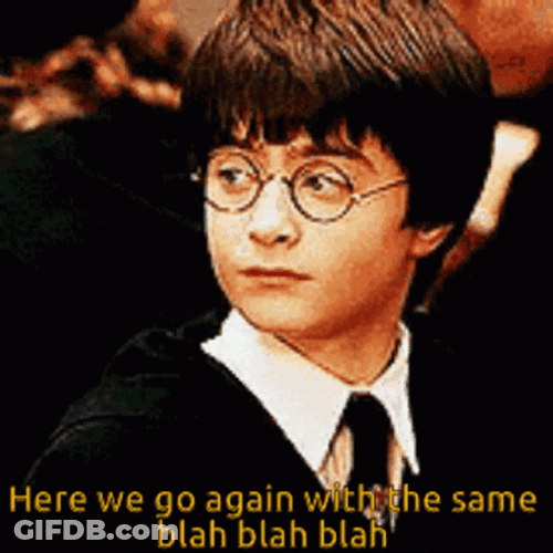 Harry Potter Eye Roll Meme GIF