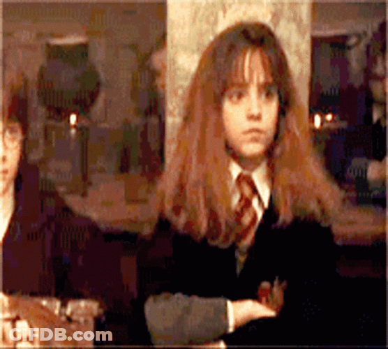 Harry Potter Hermione Raising Hand GIF
