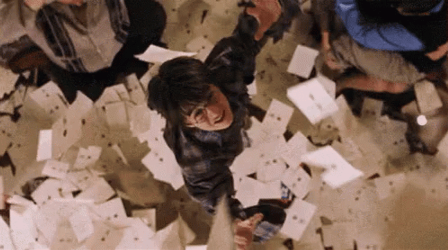 Harry Potter Hogwarts Letters Rain GIF