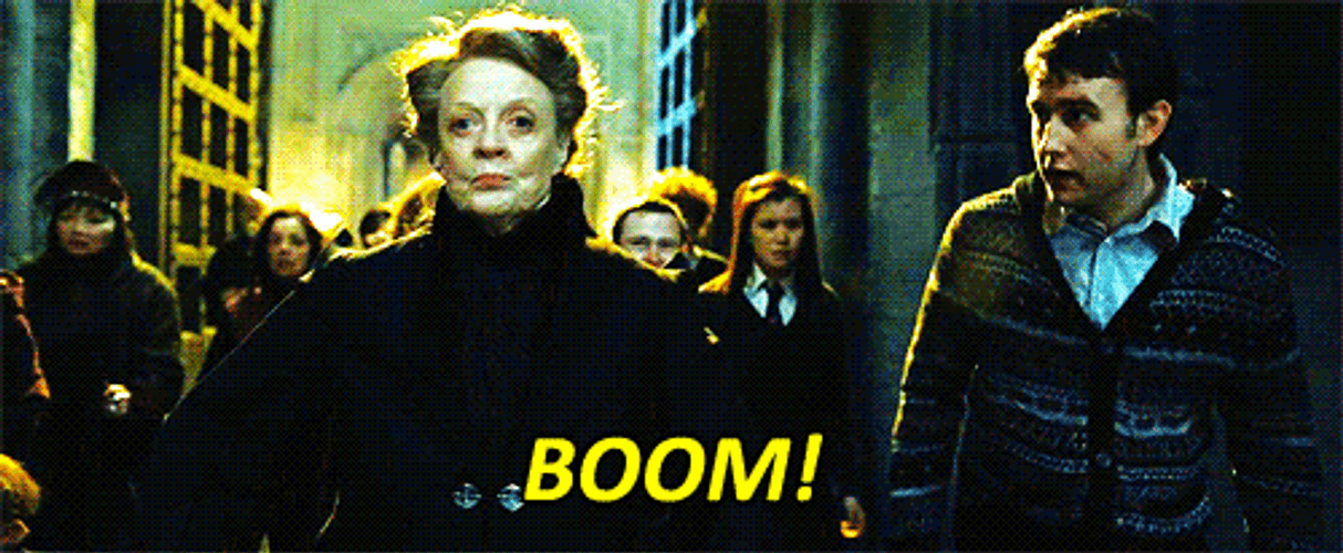 Harry Potter Neville Boom GIF