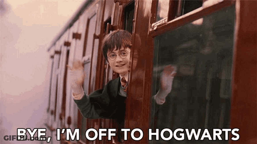 Harry Potter Off To Hogwarts GIF
