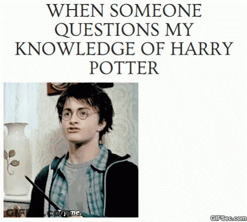 Harry Potter Saying When Someone Questions My Knowledge GIF