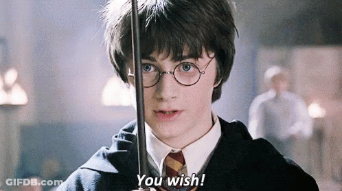 Harry Potter Saying You Wish GIF