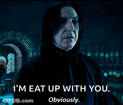 Harry Potter Says I'm Eat Up With You Obviously GIF