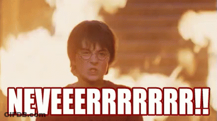 Harry Potter Standing By Fire Neveeerrrrrrr GIF