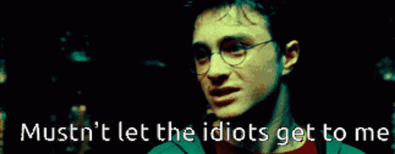 Harry Potter Stay Away From Idiots GIF