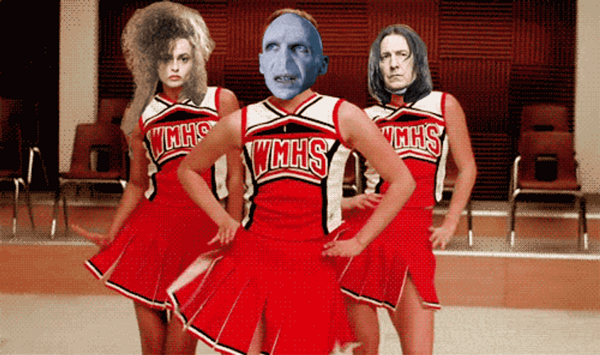 Harry Potter Villains Glee Dance GIF