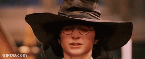 Harry Potter Wearing A Black Hat And Glasses GIF