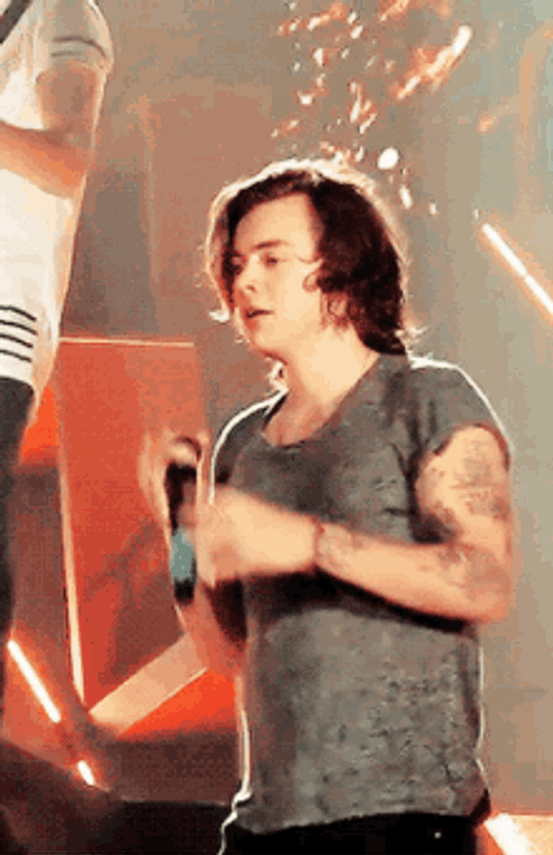 Harry Styles Hands On Face GIF