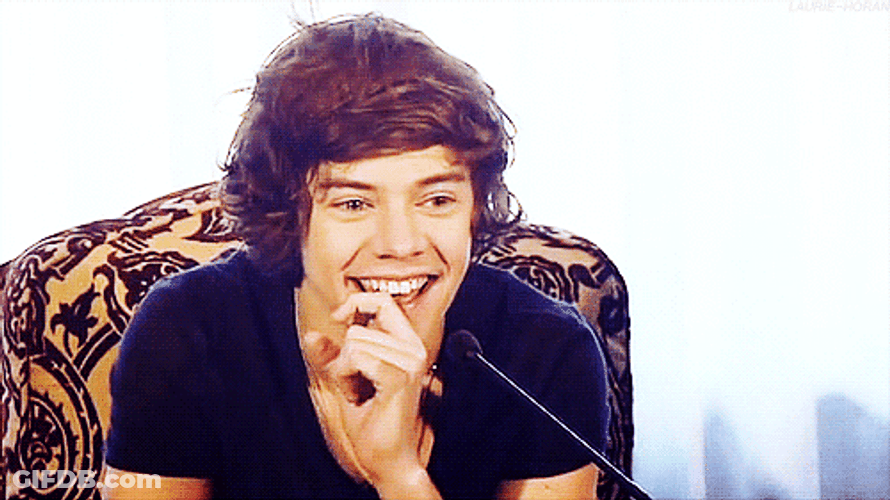 Harry Styles Hehehe GIF