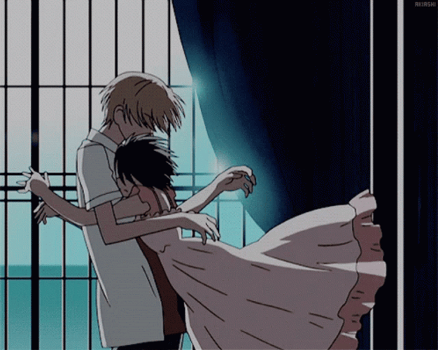 Haruhi Fujioka Tamaki Suoh Couple Hug GIF