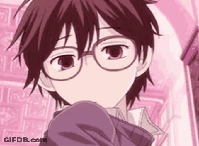 Haruhi Fujioka Wearing Eyeglasses Surprised Reaction GIF