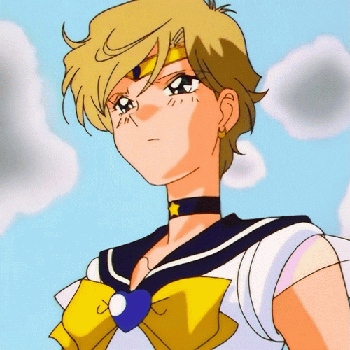 Haruka Tenoh Sailor Uranus Talking Stare GIF