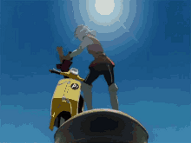 Haruko Haruhara Anime Aesthetic Flcl GIF