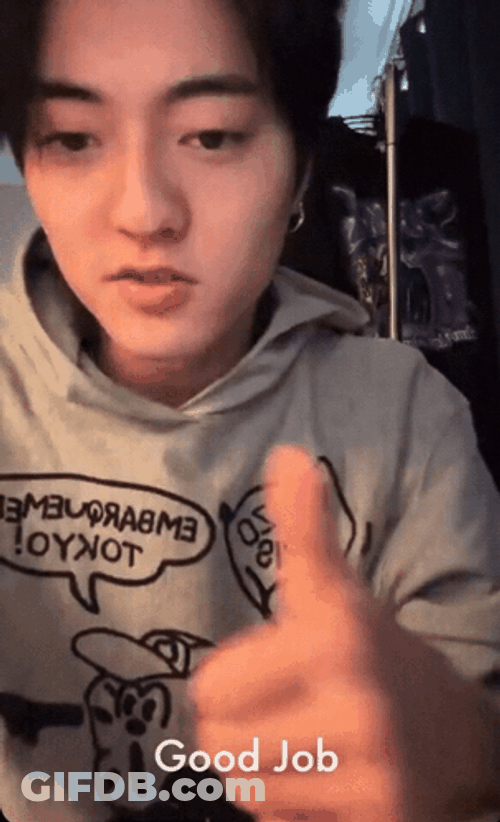 Haruto Treasure Thumbs Up Good Job Meme GIF