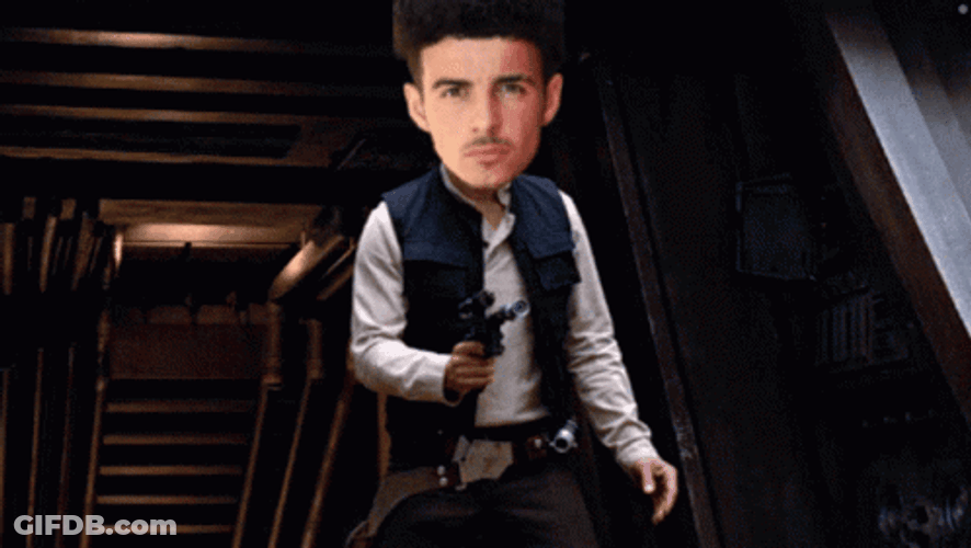 Harvey Elliot Face Han Solo Body GIF