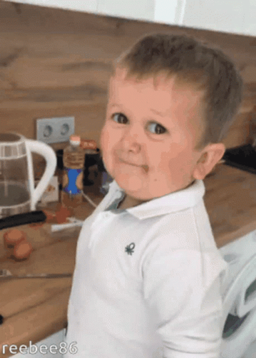 Hasbulla Hasbik Cute Wink Tongue Out Cooking GIF