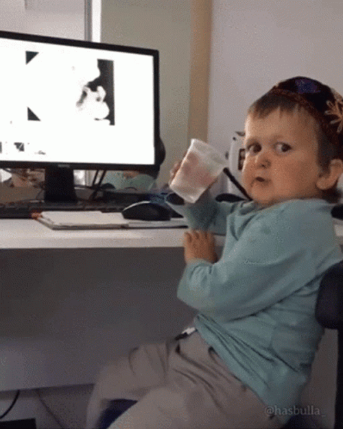 Hasbulla Hasbik Drinking Water Computer GIF