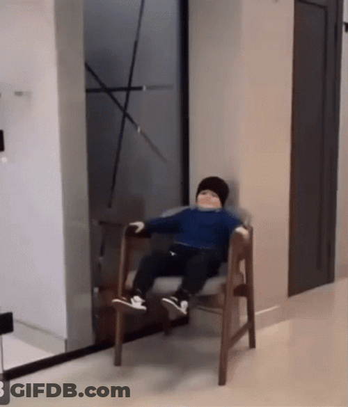 Hasbulla Relax Resting Chair Hello Arm Raise GIF