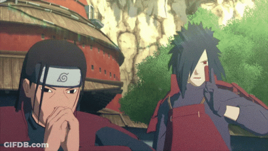 Hashirama And Madara Tag Team GIF