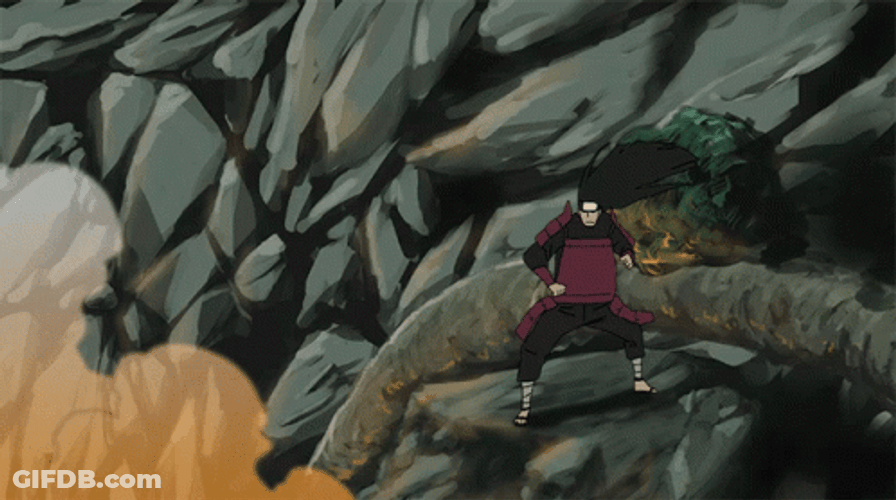 Hashirama Senju Vs Madara Uchiha GIF