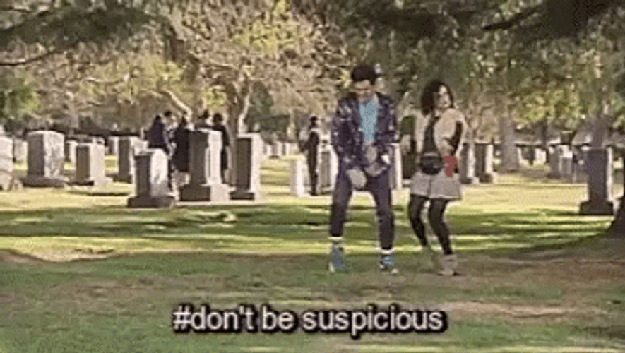 Hashtag Dont Be Suspicious Wacky Dance GIF