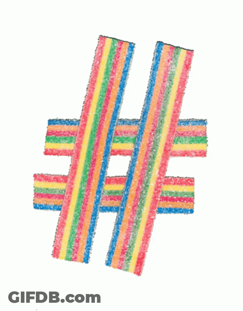 Hashtag Skittles Candy GIF