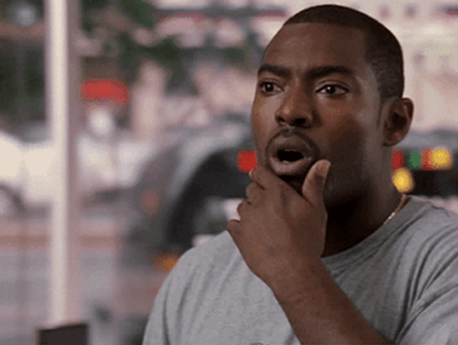 Hassan Johnson Shocked Meme Held Chin GIF