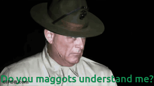 Hat Man Saying Do You Maggots Understand Me GIF