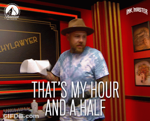 Hat Man That's My Hour And A Half GIF