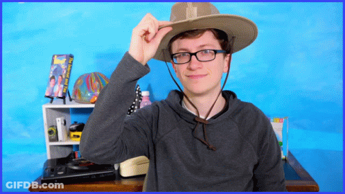 Hat Tilt Scott The Woz GIF