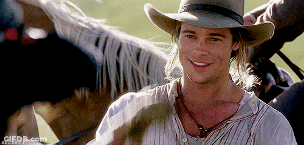Hat Tip Brad Pitt GIF