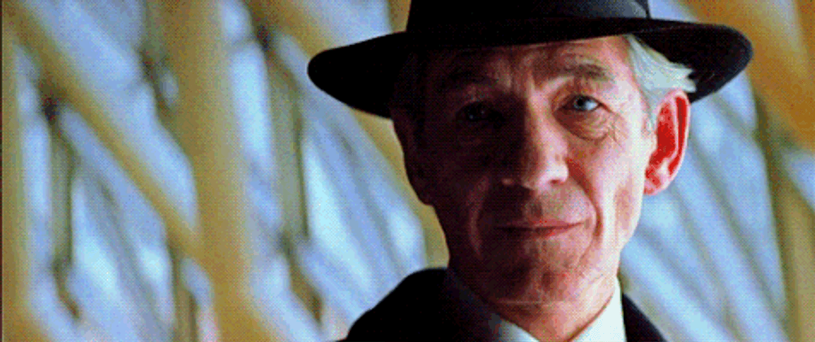 Hat Tip Ian McKellen GIF