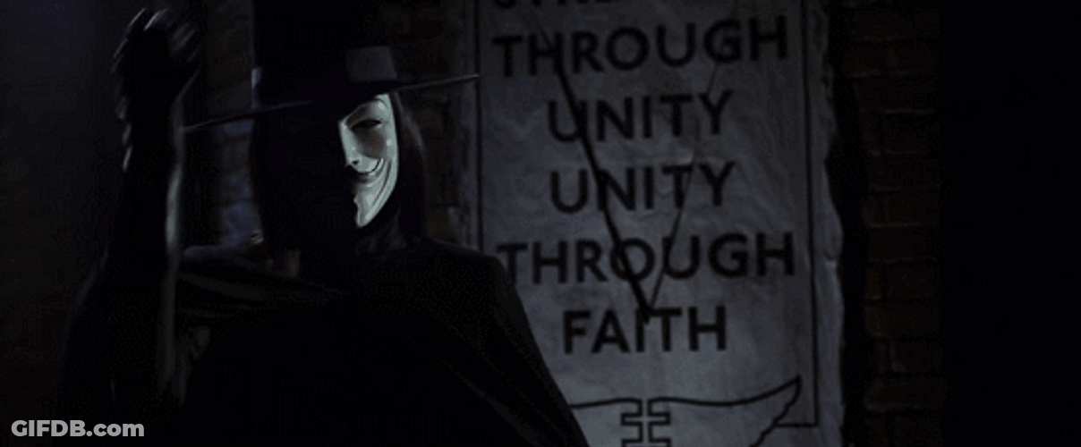 Hat Tip V For Vendetta GIF