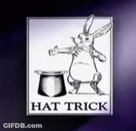 Hat Trick Rabbit GIF