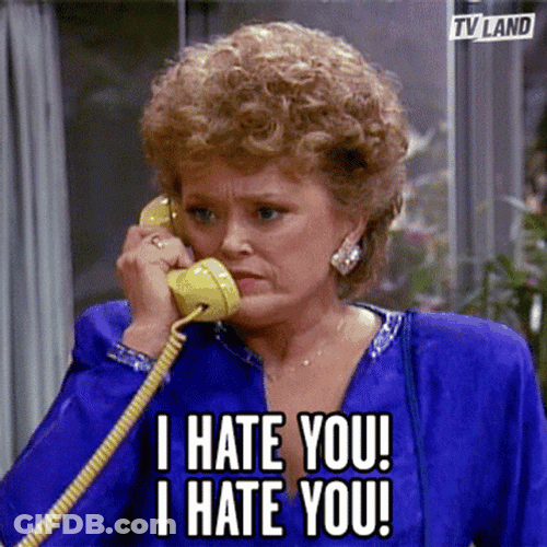 Hate Hate Hate Rose Nylund On The Phone GIF