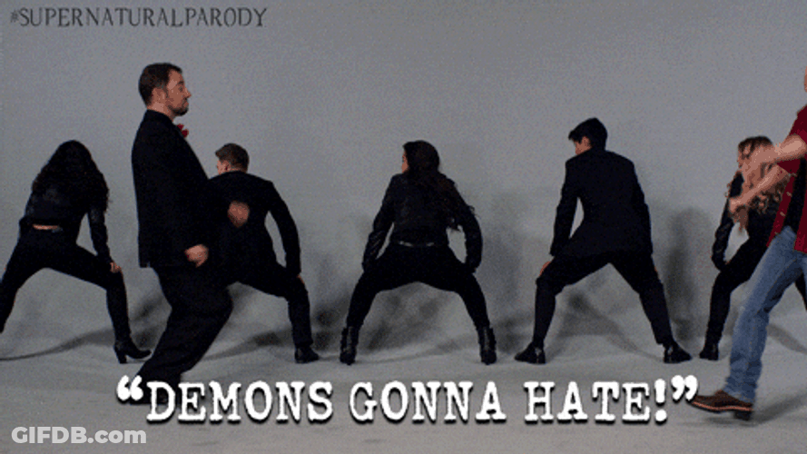 Hate Hate Hate Super Natural Parody GIF