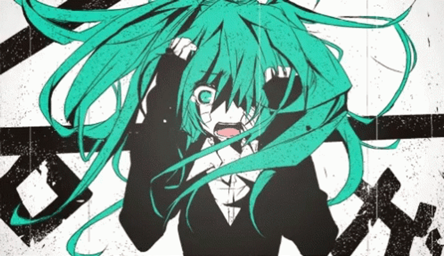 Hatsune Miku Bothered Looks GIF