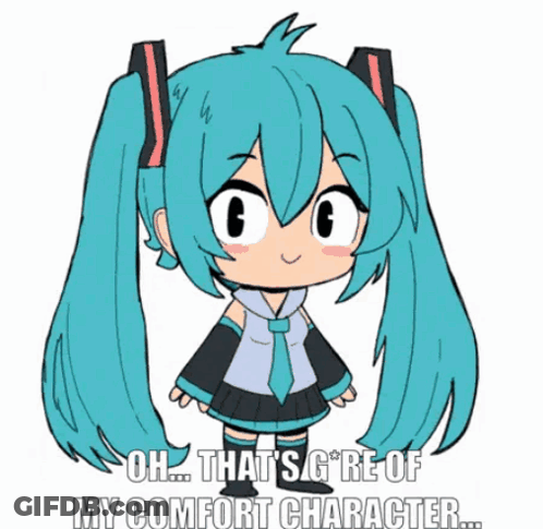 Hatsune Miku Comfort Character GIF